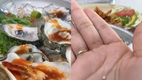 Rezeki Nomplok! Wanita Ini Temukan Mutiara Mahal Saat Makan Kerang