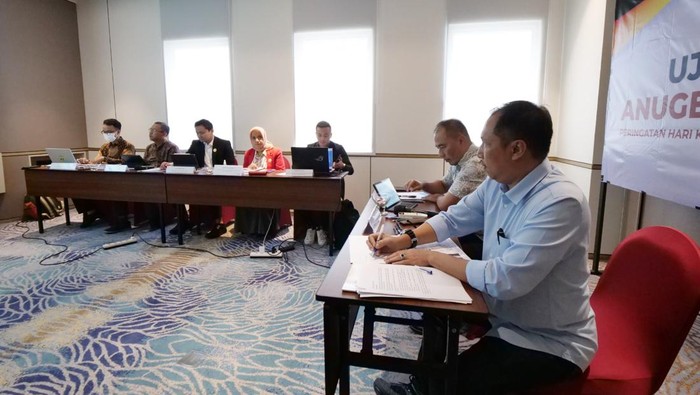 Uji Kepatutan untuk Anugerah Tinarbuka yang diselenggarakan oleh Komisi Informasi Pusat.