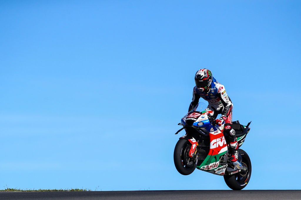 LAGOA, ALGARVE, PORTUGAL - MARCH 26: Alex Rins (LCR Honda Castrol) in action during the MotoGP Of Portugal - Race at Autodromo do Algarve on March 26, 2023 in Lagoa, Algarve, Portugal. (Photo by Diogo Cardoso/DeFodi Images via Getty Images)