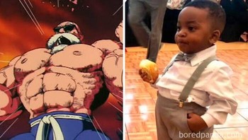 Begitu dewasa perut ayah buncit deh. Foto: Boredpanda