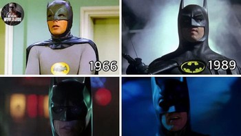 Batman dulu yang terang, semakin lama semakin gelap bahkan sampai tidak terlihat. Foto: Boredpanda