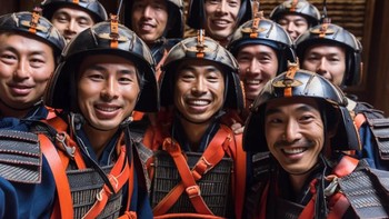 Ada selfie pasukan samurai Jepang. Foto: Reddit/_M0US316_