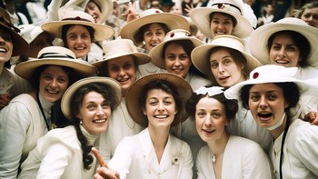 Yang perlu dilakukan pengguna hanyalah memasukkan prompt berbasis teks dan membiarkan mesin melakukan sisanya. Ini ceritanya kaum perempuan di era Victoria, Inggris. Foto: Reddit/_M0US316_