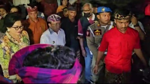 Gubernur Bali I Wayan Koster saat menghadiri HUT Kota Singaraja ke 419 di GOR Bhuana Patra Singaraja, Kamis (30/3/2023).