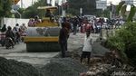 Jalan Rusak di Akses Tol Gabus Diperbaiki