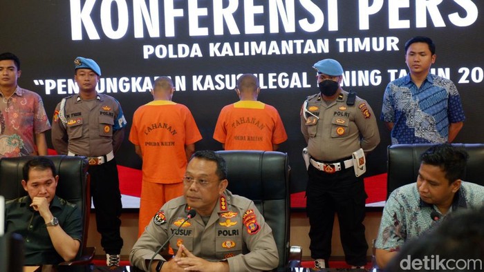 Polisi ungkap kasus tambang ilegal di Tahura KM 48 Samboja, Kukar, Kaltim.