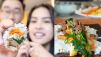 Maudy Ayunda dan Suami Bikin Kimbap Rendang, Menu Fusion Unik dan Enak