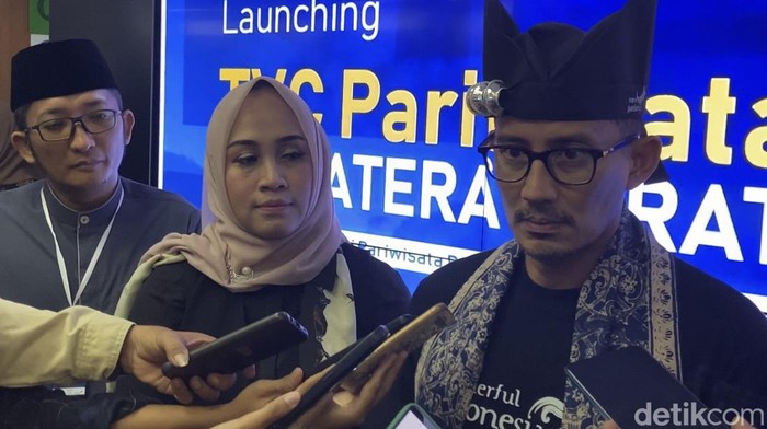 Menparekraf Sandiaga Uno (Jeka/detikSumut)
