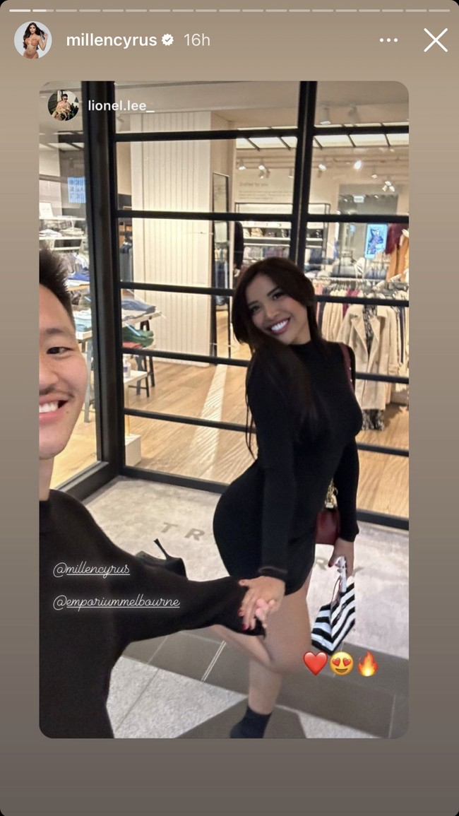 Walaupun mengetahui status Millen yang merupakan seorang transgender namun hal itu tak lantas membuat Lionel Lee mundur. Keduanya bahkan selalu terlihat tampil kompak dan mesra dalam foto-foto yang dibagikannya. Foto: Instagram/@millencyrus