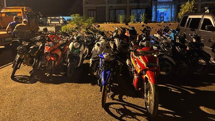 Motor balap liar di Bone diamankan polisi.