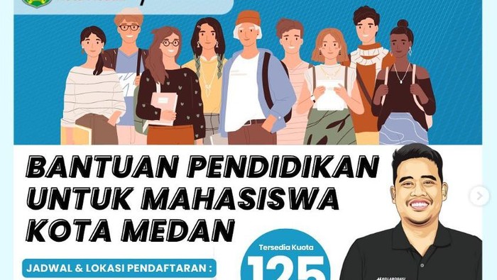 Pengumuman beasiswa dari Pemkot Medan. (@pemko.medan)
