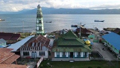 Potret Masjid Tua di Donggala, Tetap Kokoh Meski Sempat Diterjang Tsunami
