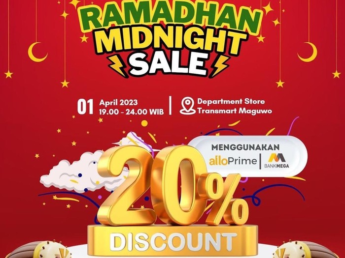 Ramadhan midnight Sale di Transmart Sleman.