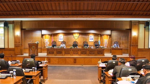 Rapat Paripurna DPRD Badung terkait LKPJ Bupati Badung 2022, Kamis (30/3/2023)