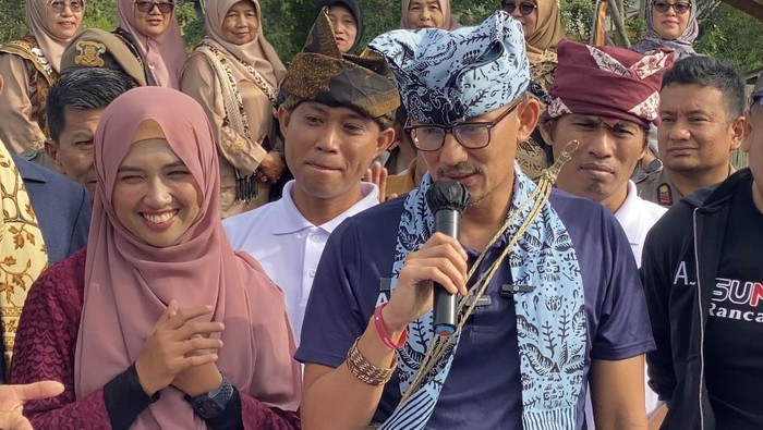Menparekraf Sandiaga Uno di Sumbar. (Foto: Istimewa)