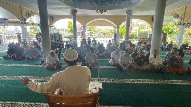 Kegiatan Pesantren Ramadan di Lapas Kerobokan, Sabtu (1/4/2023).