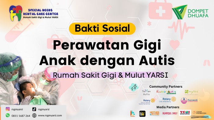 Dokter Gigi RSGM Yarsi Gelar Bakti Sosial untuk Anak dengan Autisme