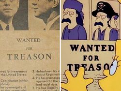 Saat Karakter The Simpsons Mengulang Foto Momen Ikonik Dunia