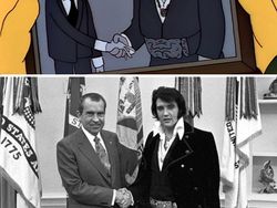 Saat Karakter The Simpsons Mengulang Foto Momen Ikonik Dunia