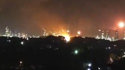 5 Pekerja Dilarikan ke RS Imbas Kilang Pertamina di Dumai Riau Meledak