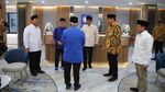 Lihat Lagi Momen Jokowi Lesehan Bareng Ketum Parpol di Markas PAN