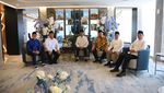 Lihat Lagi Momen Jokowi Lesehan Bareng Ketum Parpol di Markas PAN