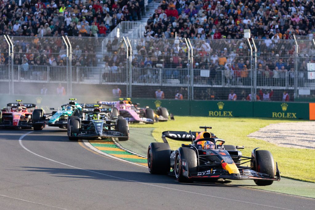 MELBOURNE, AUSTRALIA - APRIL 02: Max Verstappen (1) driving for Oracle Red Bull Racing during The Australian Formula One Grand Prix on April 02, 2023, at The Melbourne Grand Prix Circuit in Albert Park, Australia. (Photo by Dave Hewison/Speed Media/Icon Sportswire via Getty Images)