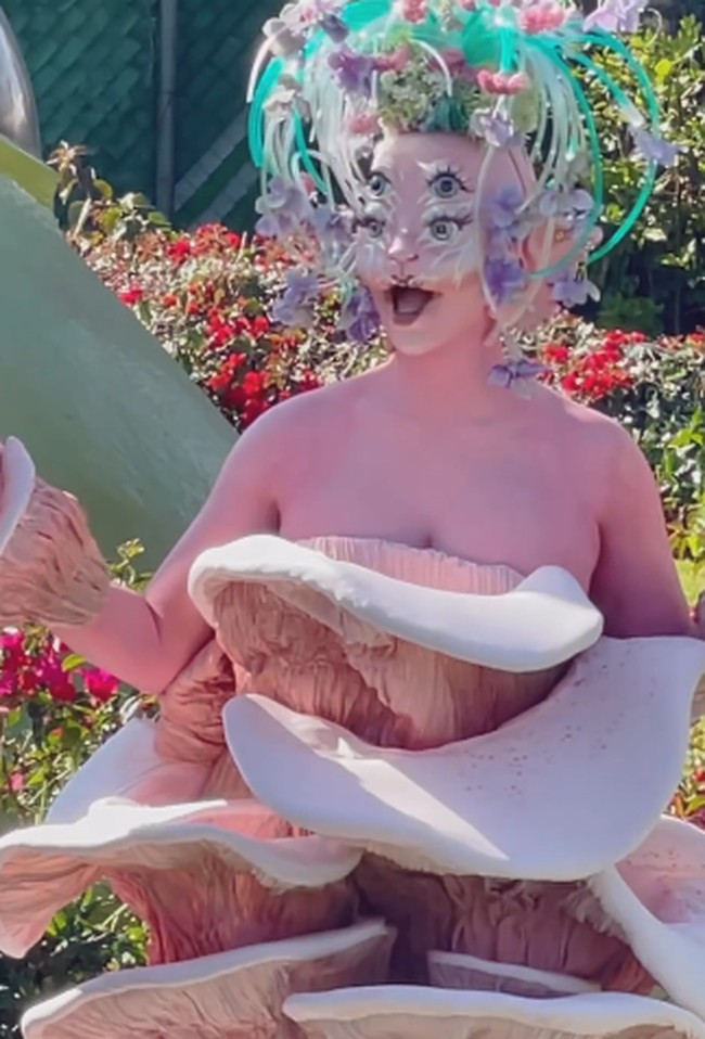 Penampilan Melanie ini menuai banyak kontroversi. Tidak sedikit netizen yang mengkritik perubahannya dan Melanie disebut menyontek gaya Bjork. Foto: dok. Instagram/@littlebodybigheart