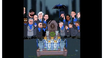 Kejayaan Chelsea sebuah riwayat. Foto: Twitter