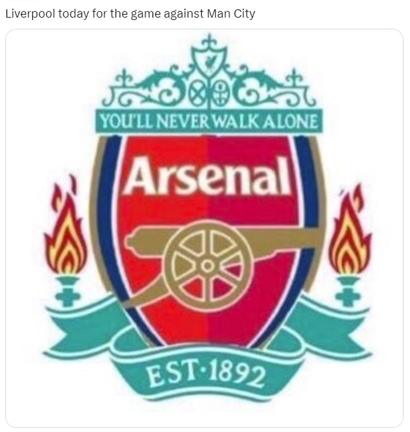 Meme Liverpool Kalah 1-4 dari Manchester City