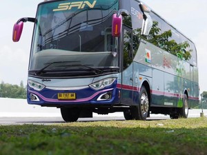 PO SAN Rilis 2 Bus Baru Hasil Retrofit, Pakai Sasis Golden Dragon dan Livery Klasik
