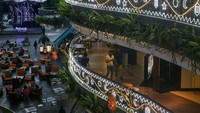 Dekorasi ini mengambil keindahan arsitek Maroko yang mewah dan elegant. Dekorasi dengan nuansa yang sama juga dapat ditemua di area Avenue of the star yang menjadi area pilihan untuk berbuka puasa dengan deretan restaurant yang ada. 