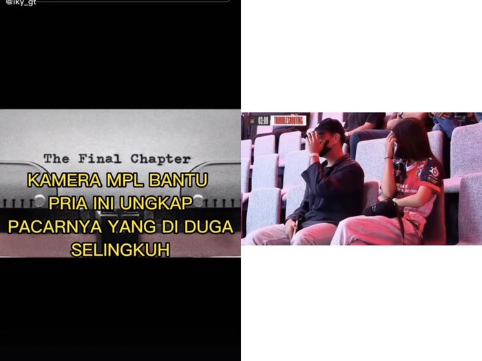 Beredar video viral di media sosial kamera MPL Indonesia bantu pria ungkap pacanya yang diduga selingkuh.