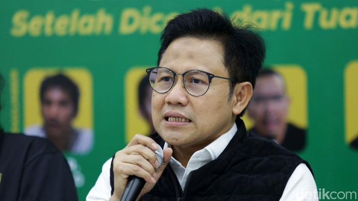 Ketum PKB Muhaimin Iskandar atau Cak Imin menghadiri diskusi publik 