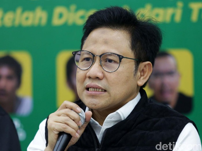 Ketum PKB Muhaimin Iskandar atau Cak Imin menghadiri diskusi publik 
