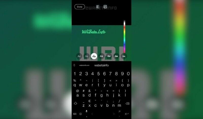 fitur uji coba edit teks whatsapp