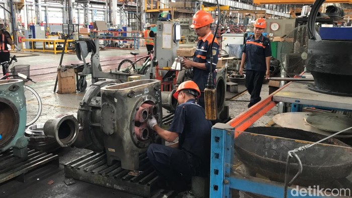 Jelang Lebaran 2023, Balai Yasa Jogja melakukan pemeriksaan terhadap 22 lokomotif kereta api (KA) angkutan lebaran. Foto diambil Senin (3/4/2023). Jelang Lebaran 2023, Balai Yasa Jogja melakukan pemeriksaan terhadap 22 lokomotif kereta api (KA) angkutan lebaran. Foto diambil Senin (3/4/2023).