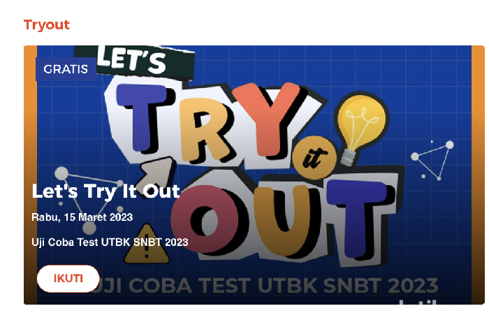 Laman Try Out detikEdu