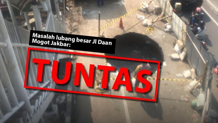 Masalah lubang besar Jl Daan Mogot Jakbar: TUNTAS
