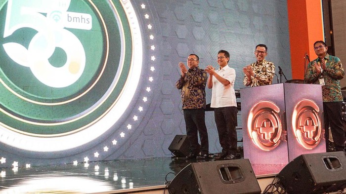Menkes Budi Gunadi Sadikin, hadiri peluncuran OneBunda Digital Touchpoint, di Jakarta. Ini akan menyatukan seluruh layanan kesehatan BMHS.
