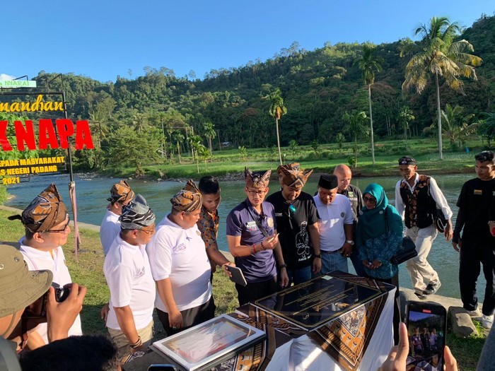 Menparekraf Sandiaga Uno di Desa Wisata Nyarai Padang Pariaman