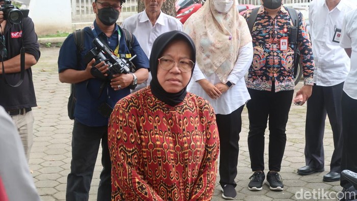 Mensos Tri Rismaharini kunjungi  Balai Besar Penelitian dan Pelatihan Kesejahteraan Sosial (BBPPKS) Kementerian Sosial di Bantul, Senin (3/4/2023).