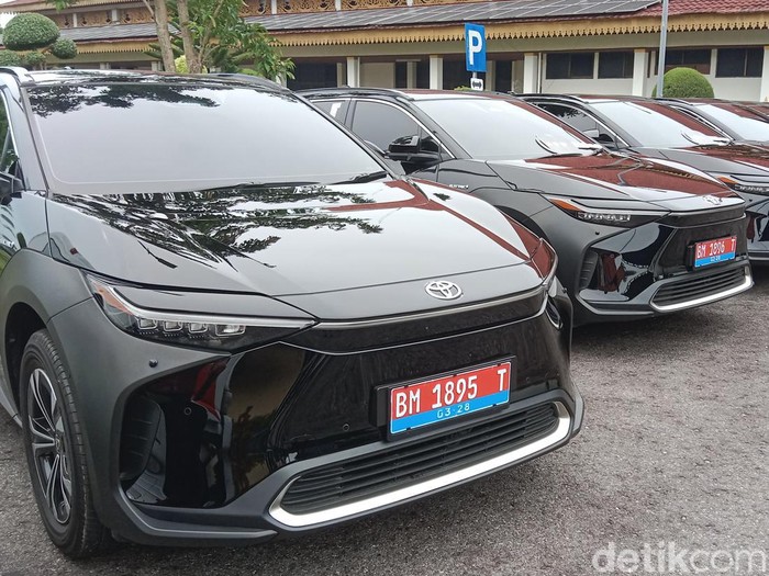 Mobil listrik baru yang dibeli Pemprov Riau. (Raja Adil/detikSumut)