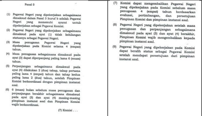 Pasal 5 PP 103 Tahun 2012 tentang Sistem Manajemen SDM KPK