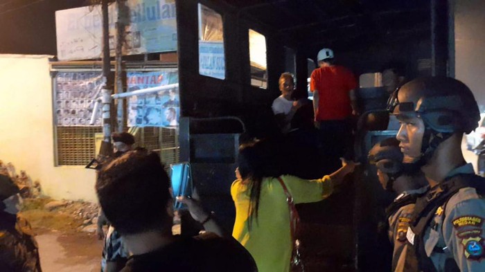 Polisi razia pekat di Medan. (Foto: Istimewa)