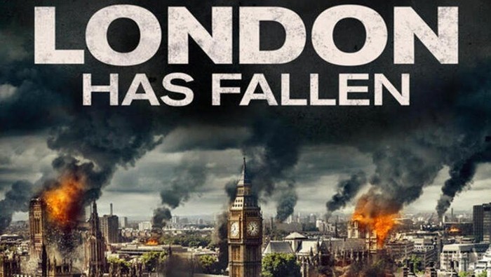 Poster film London Has Fallen, bioskop Trans TV.