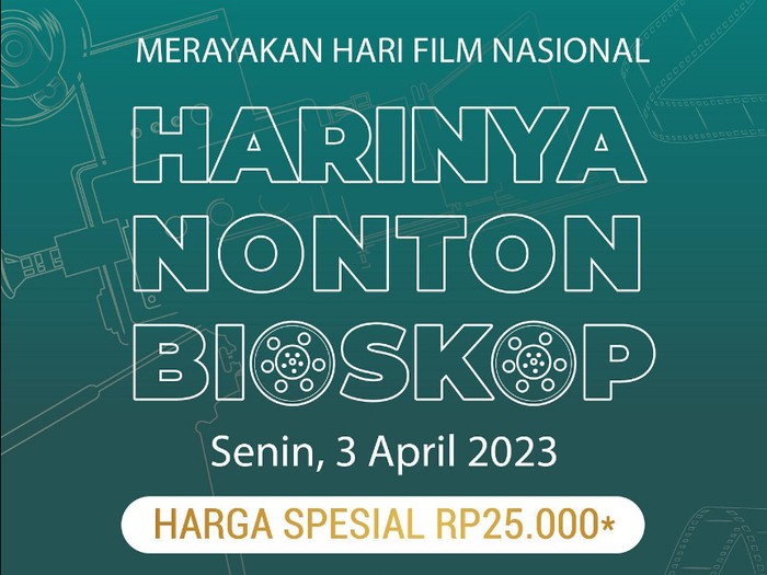 Ada kabar gembira buat detikers yang berencana menonton film Indonesia di bioskop. Sebab hari ini, Senin (3/4/2023) ada harga promo tiket Rp 25 ribu.