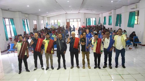 Sosialisasi Penempatan Pekerja Migran Indonesia di Kabupaten Sumba Barat Daya, Nusa Tenggara Timur (NTT), Senin (3/4/2023). (Foto: Istimewa)