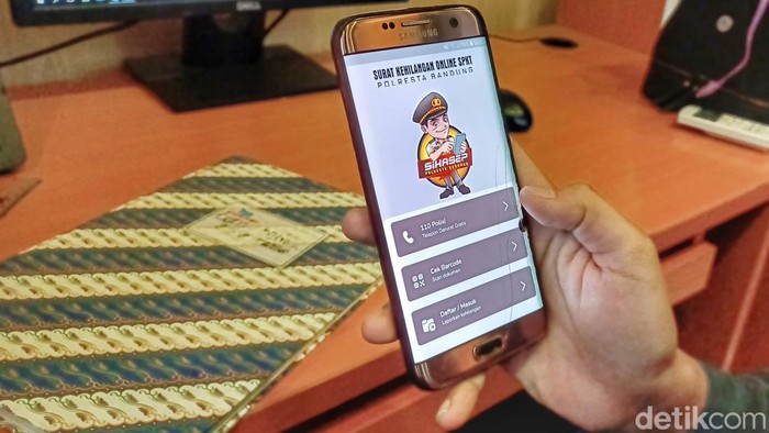 Aplikasi SIKASEP Polresta Bandung yang mudahkan warga lapor kehilangan
