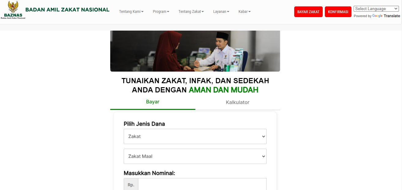 Badan Amill Zakat Nasional (BAZNAS) menyediakan pembayaran fidyah dengan uang melalui situs resminya. Lalu, bagaimana cara bayar fidyah secara online?
